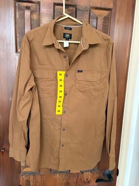 Lee rugged Stretch Classic Fit Shirt in Caramel Brown NWT size M